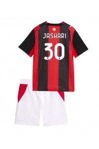 AC Milan Ardon Jashari #30 Jalkapallovaatteet Lasten Kotipeliasu 2026-27 Lyhythihainen (+ Lyhyet housut)